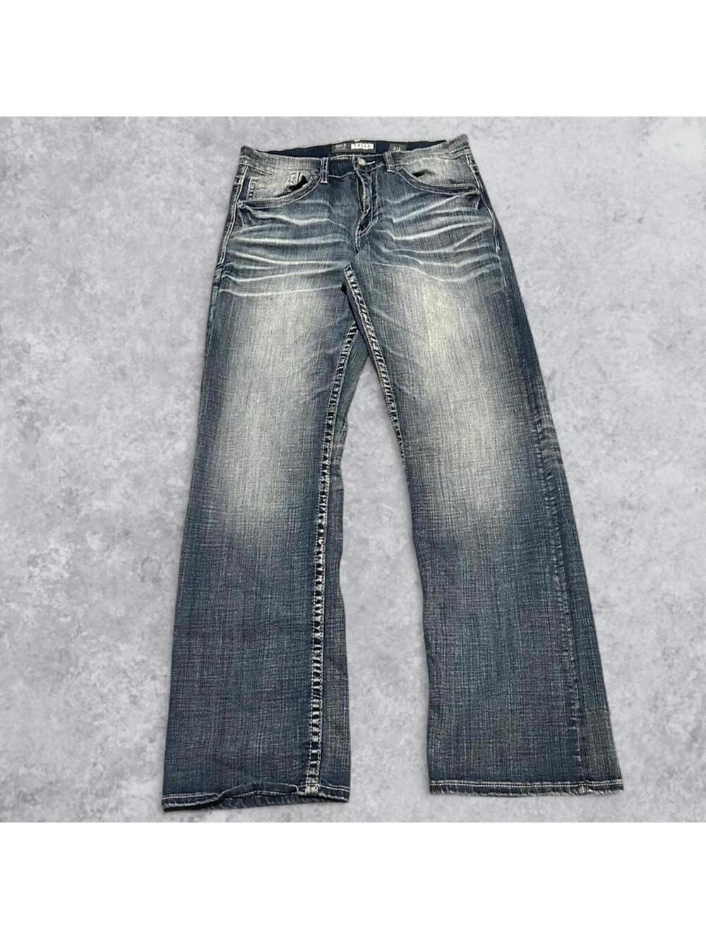 Y2K BKE Tyler Bootcut Faded Wash Jeans - 31x33